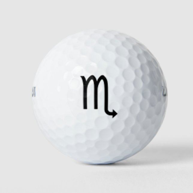 Scorpio Zodiac Symbol Standard von Kenneth Yoncich Golfball (Vorderseite)