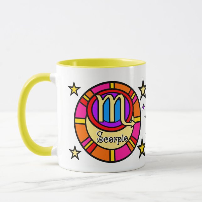 Scorpio Zodiac Symbol-Tasse Tasse (Links)
