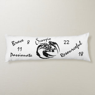 Scorpio Zodiac Symbol und Zeichen Seitenschläferkissen