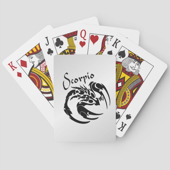 Scorpio Zodiac Symbol und Zeichen Spielkarten (Rückseite)