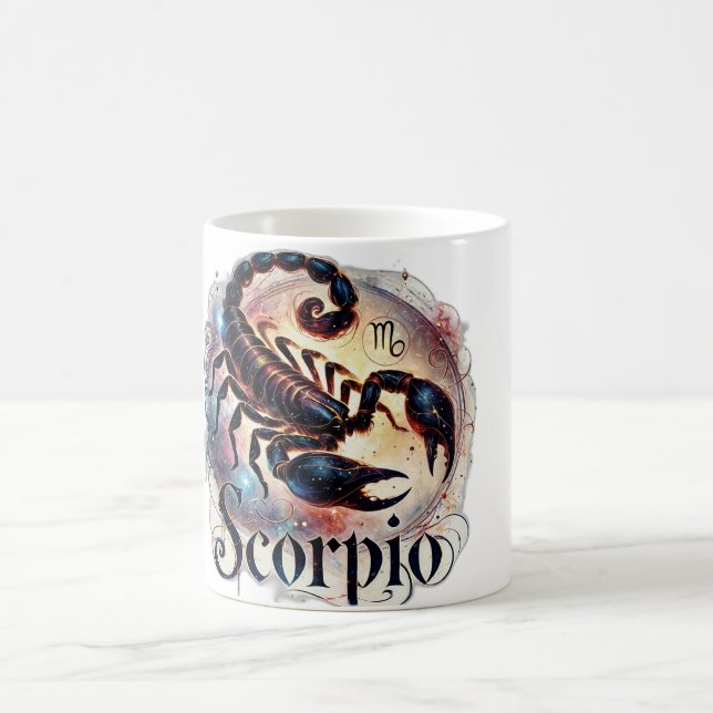 Scorpio Zodiac Tasse - Intense & Mystical Design ♏ (Mittel)