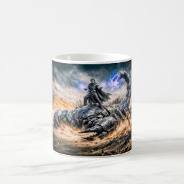 Scorpio Zodiac with Warrior and Giant Mechanical S Kaffeetasse