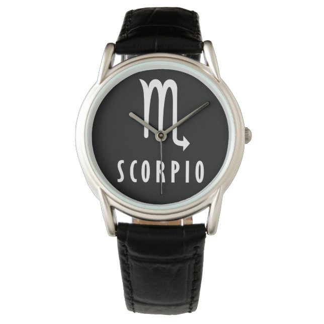 Scorpio zodiac-Zeichen Armbanduhr (Vorderseite)