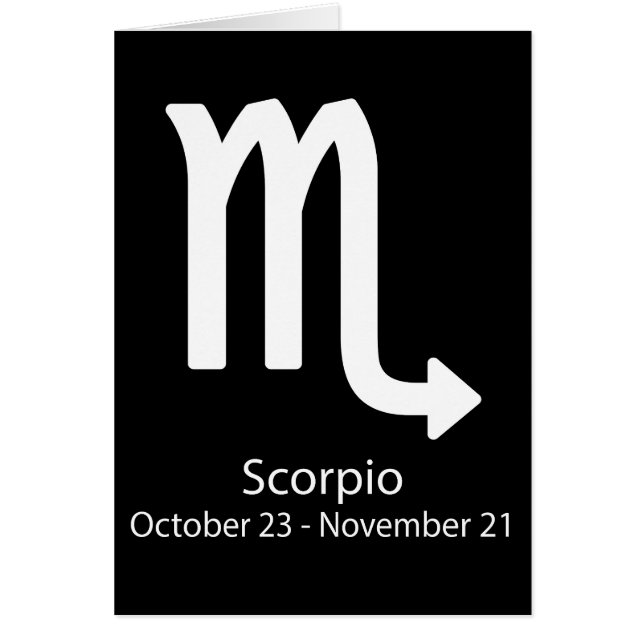Scorpio Zodiac Zeichen Astrologie (Vorne)