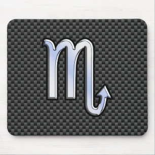 Scorpio Zodiac-Zeichen auf Kohlenstofffaser-Astrol Mousepad