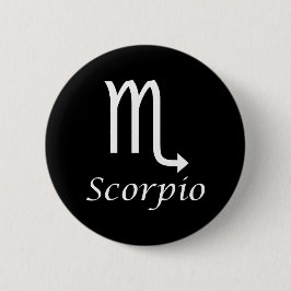 'Scorpio' Zodiac-Zeichen Button