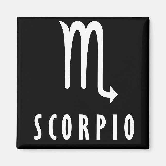 Scorpio zodiac-Zeichen Magnet (Vorne)