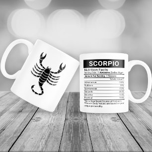 Scorpio Zodiac-Zeichen mit nährstoffreichen Fakten Jumbo-Tasse