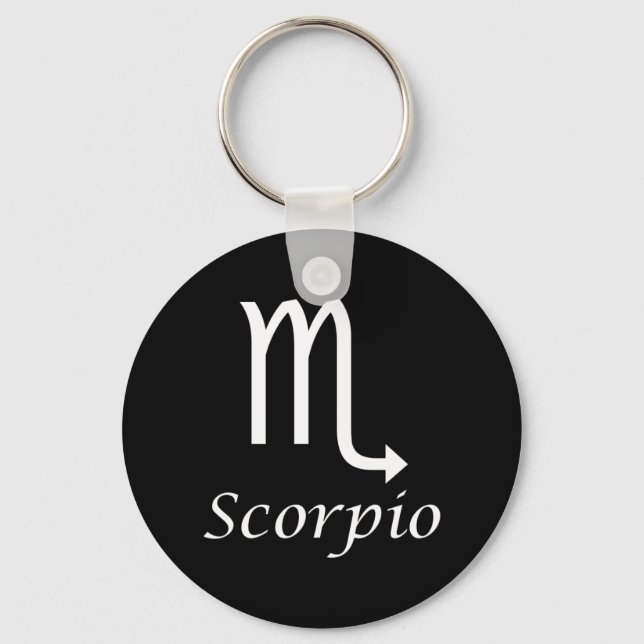'Scorpio' Zodiac-Zeichen Schlüsselanhänger (Vorderseite)
