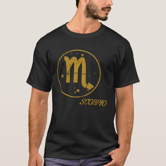 Scorpio Zodiac-Zeichen Zodiac-Zeichen Divination H T-Shirt (Vorderseite)