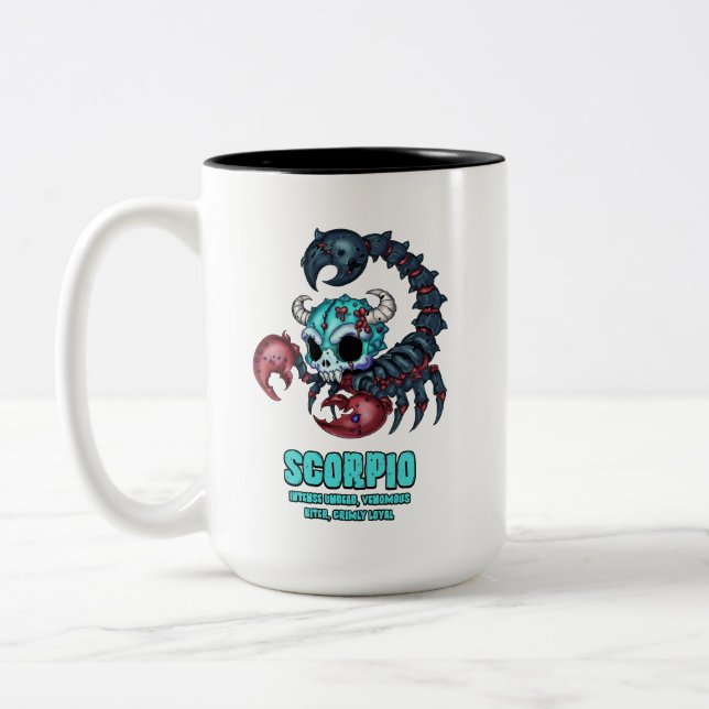 Scorpio Zombie Zweifarbige Tasse (Links)