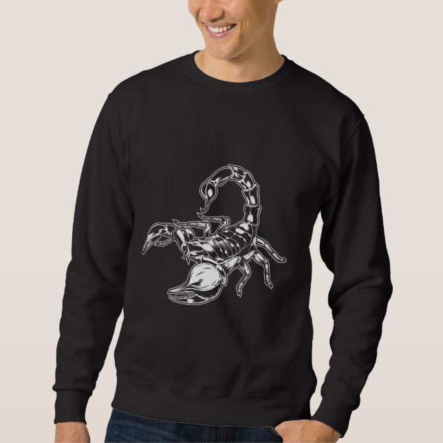 Scorpion Birthday Zodiac Sign Sweatshirt (Vorderseite)