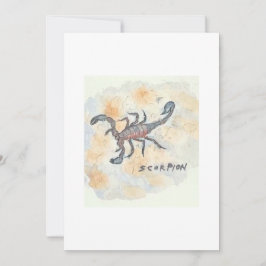 Scorpion Greeting Card Einladung