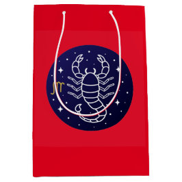 Scorpion the Scorpion Zodiac Sign Design Geschenkt Mittlere Geschenktüte