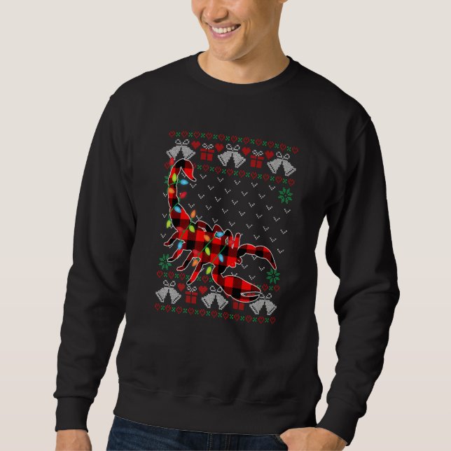Scorpion   Xmas Lights Ugly Christmas Sweater Sweatshirt (Vorderseite)