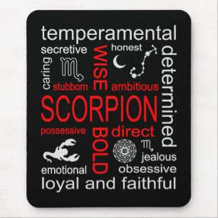 Scorpion Zodiac Sign Mousepad