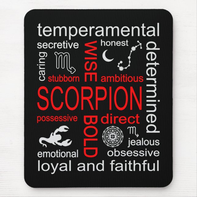 Scorpion Zodiac Sign Mousepad (Vorne)