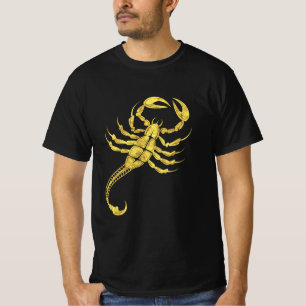 Scorpion Zodiac Sign Stamm Tattoo Illustration T-Shirt