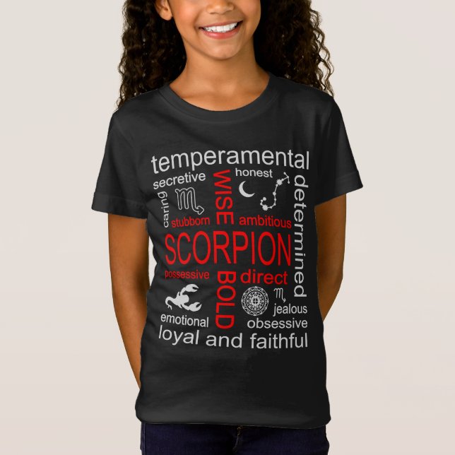 Scorpion Zodiac Sign T-Shirt (Vorderseite)