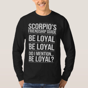 Scorpios Freundschaftsführer Funny Zitat T-Shirt