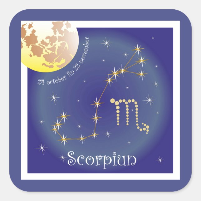 Scorpiun 24 october fin 22 november Aufkleber (Vorderseite)