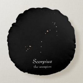 Scorpius-Sternbild Rundes Kissen