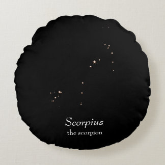 Scorpius-Sternbild Rundes Kissen