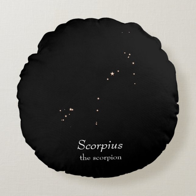 Scorpius-Sternbild Rundes Kissen (Vorderseite)