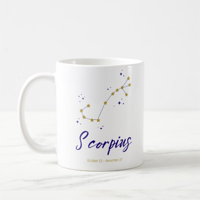 Scorpius Zodiac Constellation Star Horoscope Astro Kaffeetasse (Links)