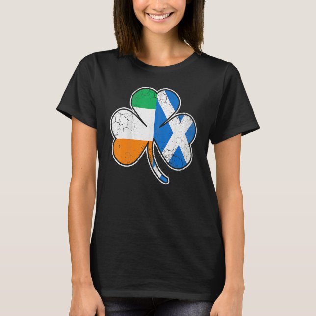 Scotch Irish Shamrock Scottish St Patricks Day T-Shirt (Vorderseite)