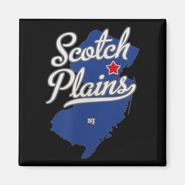 Scotch Plains New Jersey Nj Map  Magnet (Vorne)