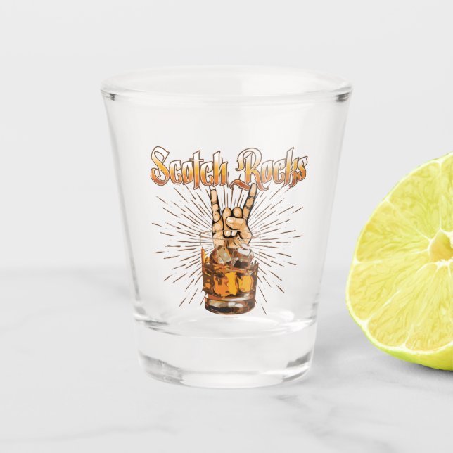 Scotch Rocks Schnapsglas (Vorderseite)