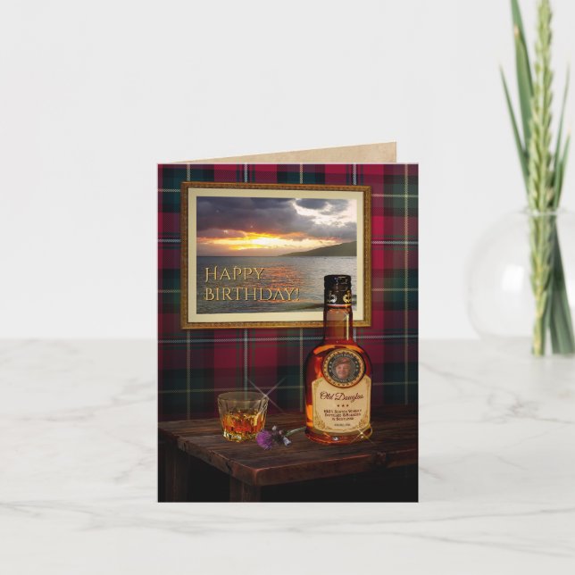 Scotch Whisky Card ohne Text und Foto Karte (Vorderseite)