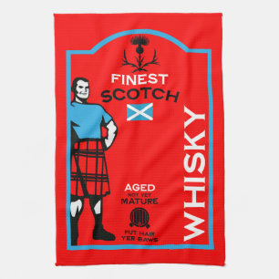 Scotch Whisky Drinker Geschirrtuch