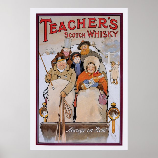 Scotch Whisky für Lehrer Poster (Vorne)