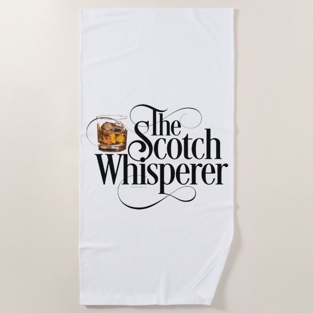 Scotch Whisperer Beach Handtuch (Vorderseite)