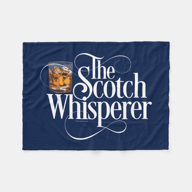 Scotch Whisperer Fleece Blanket (Vorderseite (Horizontal))