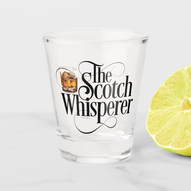 Scotch Whisperer Shot Glass Schnapsglas (Vorderseite)