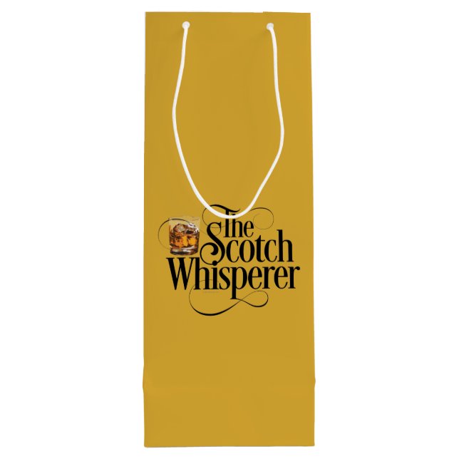 Scotch Whisperer Wine Gift Bag Geschenktüte Für Weinflaschen (Rückseite)