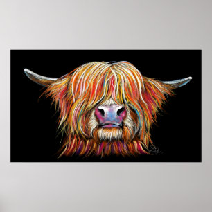 SCoTiSH HigHLaND CoW ' CHaRMeR ' von SHiRLeY Mac Poster