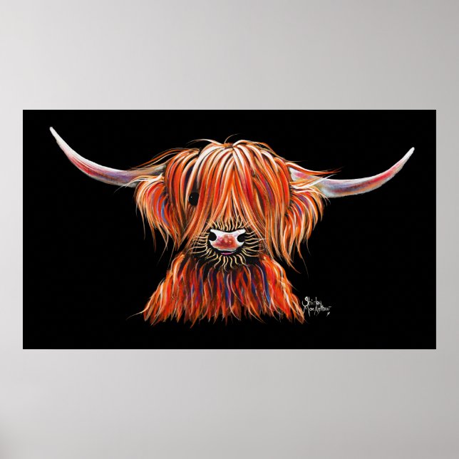 SCoTiSH HigHLaND CoW ' HaRLeY ' von SHiRLeY Mac Poster (Vorne)