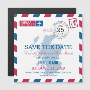 Scotland Airmail Magneteinladung