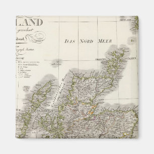 Scotland Atlas Karte Magnet