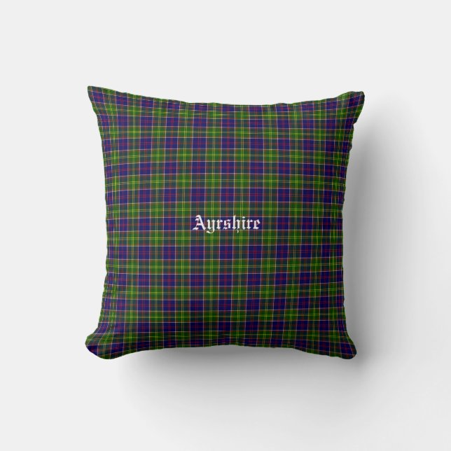 Scotland Ayrshire District Tartan Kissen (Vorderseite)