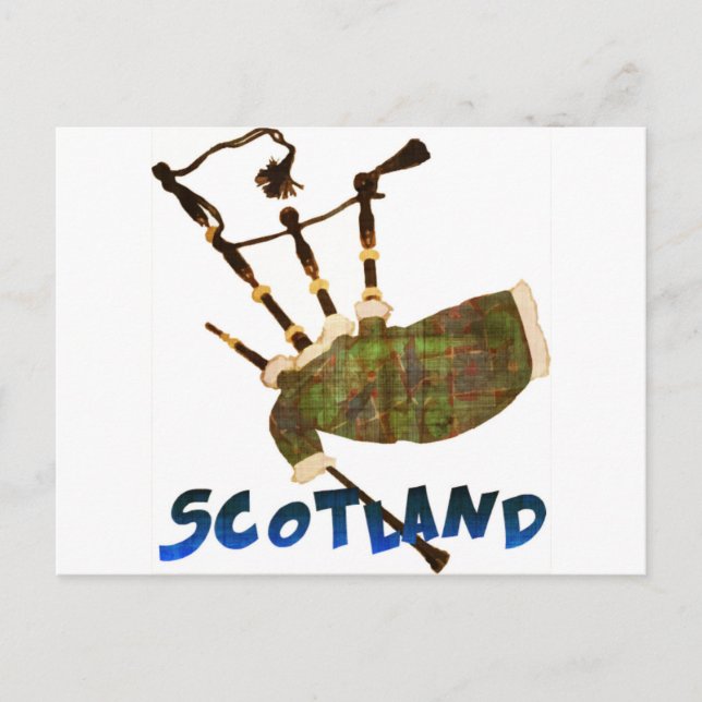Scotland Bagpipes Postkarte (Vorderseite)
