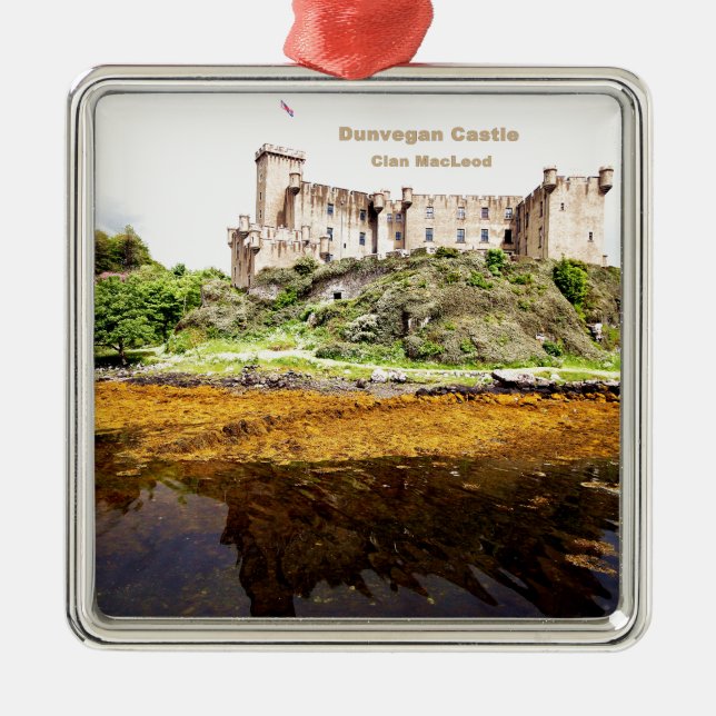Scotland Dunvegan Castle - MacLeod Clan Silbernes Ornament (Vorne)