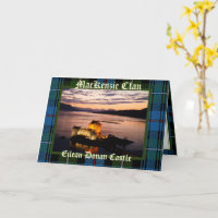 Scotland Eilean Donan Castle - MacKenzie Clan Card