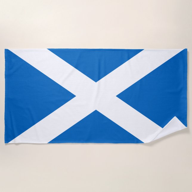Scotland flag Beach Towel Strandtuch (Vorderseite)