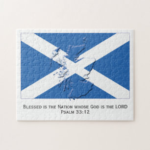 SCOTLAND FLAG   Gesegnete Nation   Schottisch Puzzle