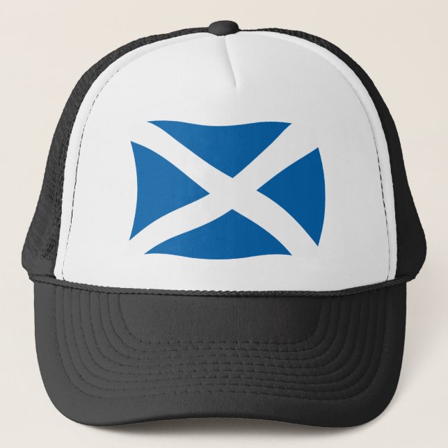 Scotland Flag Hat Truckerkappe (Vorderseite)